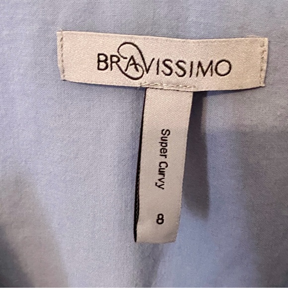 Bravissimo blue & white eyelet tank top size UK8/US4 Really Curvy (RC) - Picture 4 of 5